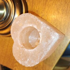 Himalayan Salt Heart Candle Holder